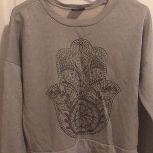 Shimmering grey sweatshirt